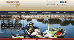 Desktop Screenshot of privatewaterfishing.com